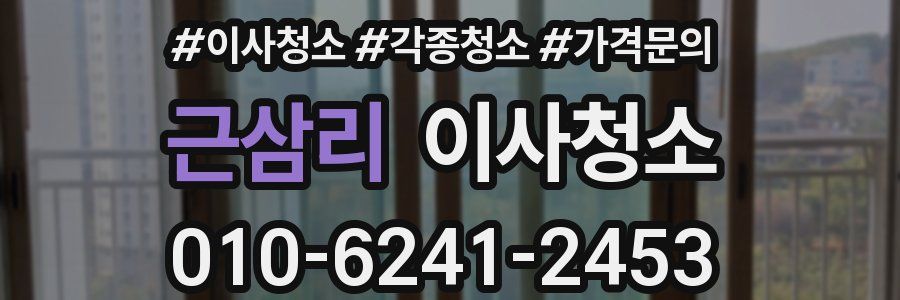 근삼리 이사청소