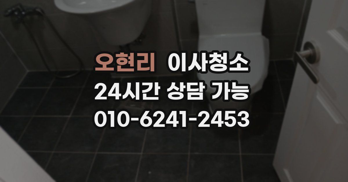 오현리 입주청소