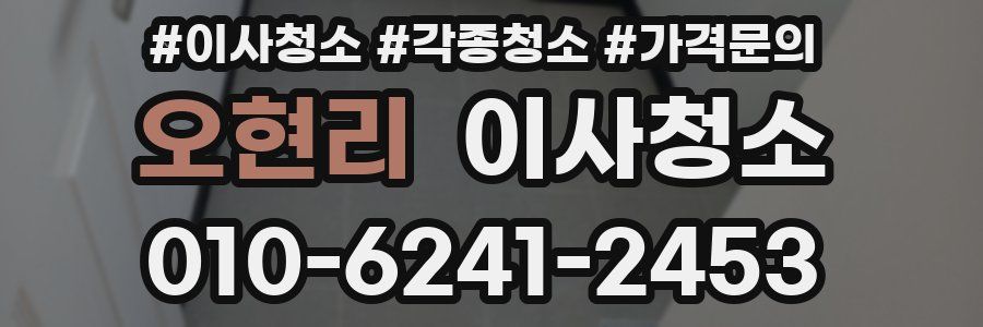 오현리 이사청소