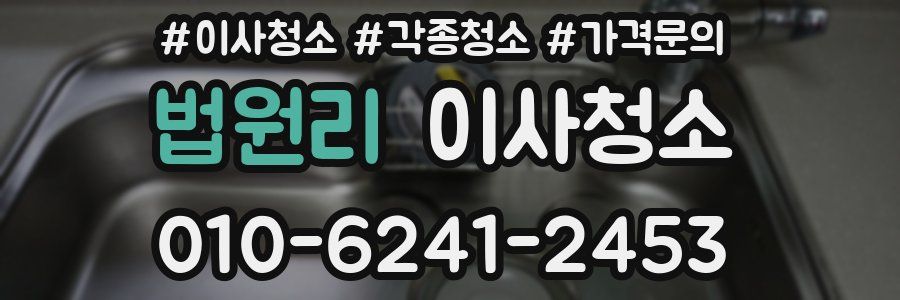 법원리 이사청소