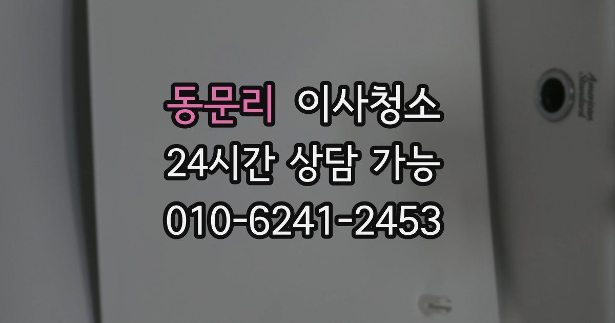 동문리 입주청소