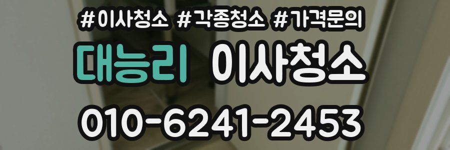 대능리 이사청소