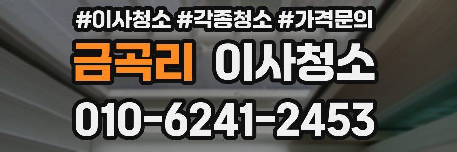 금곡리 이사청소