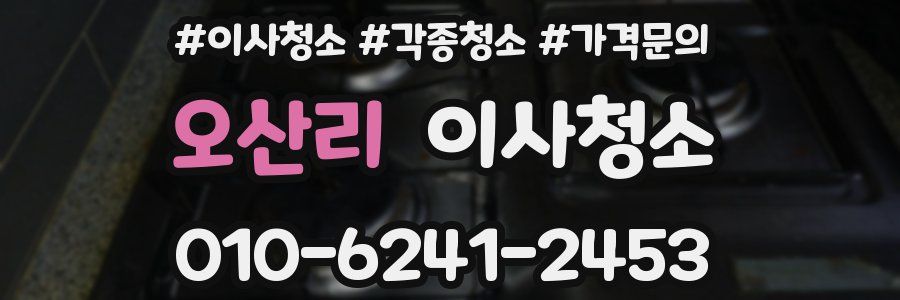 오산리 이사청소