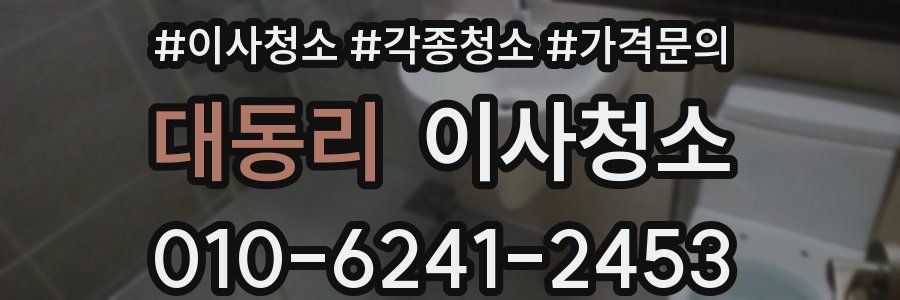 대동리 이사청소