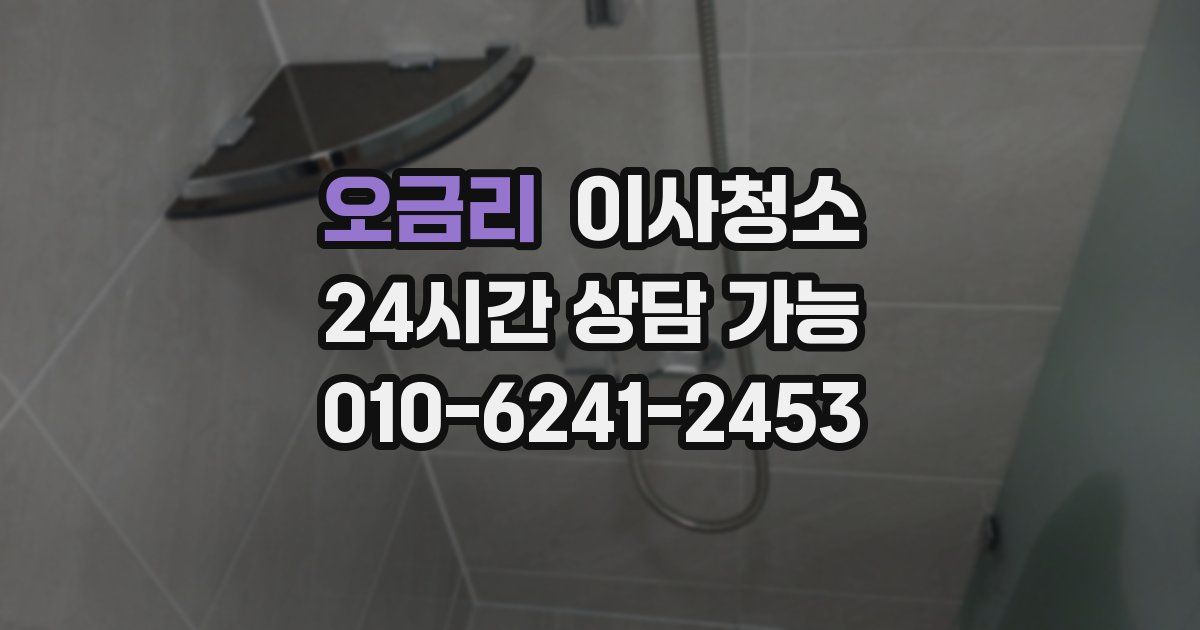 오금리 입주청소