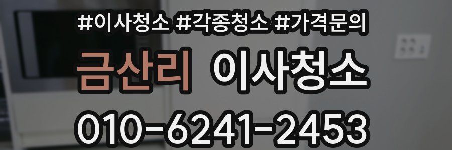 금산리 이사청소