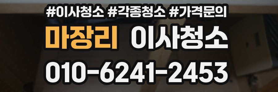 마장리 이사청소