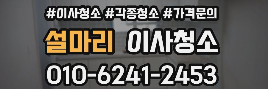 설마리 이사청소