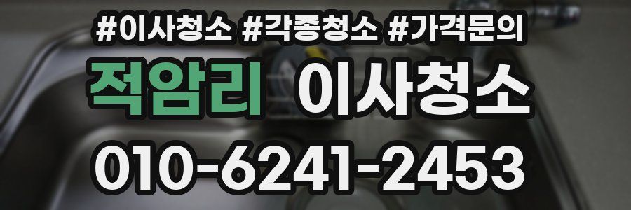 적암리 이사청소