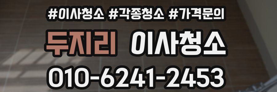 두지리 이사청소