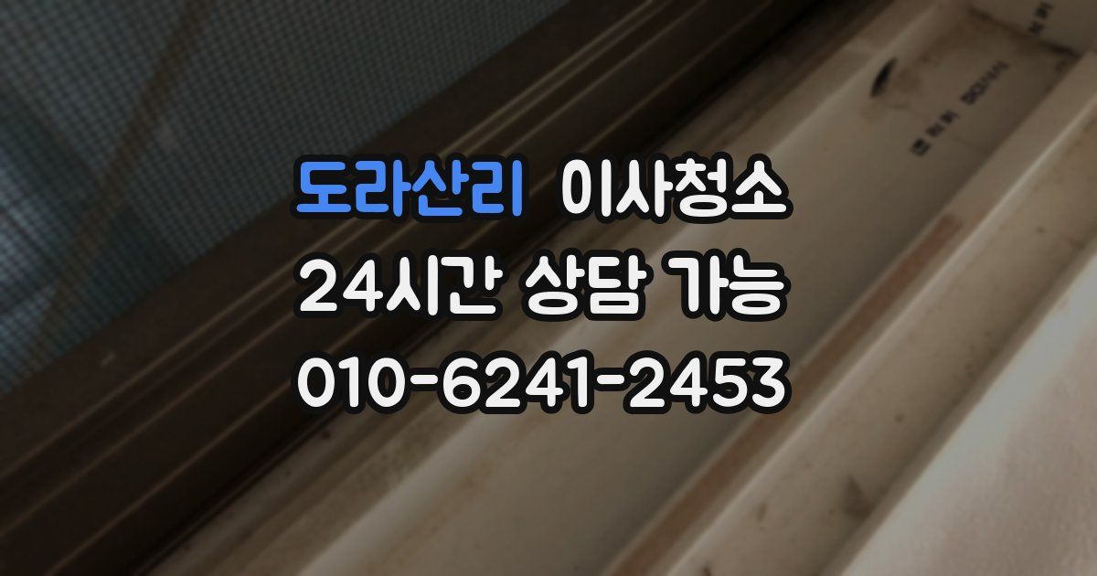 도라산리 입주청소