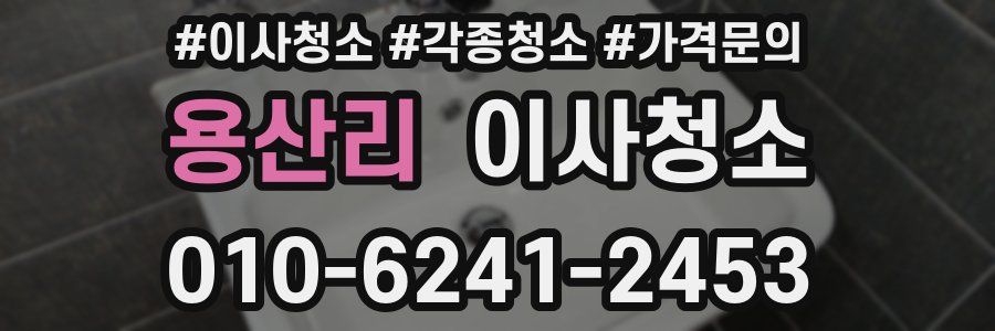 용산리 이사청소