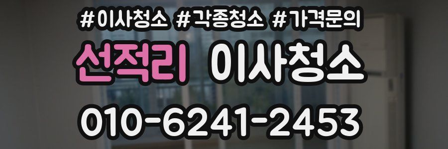 선적리 이사청소