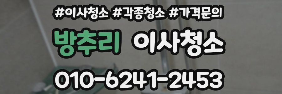 방추리 이사청소