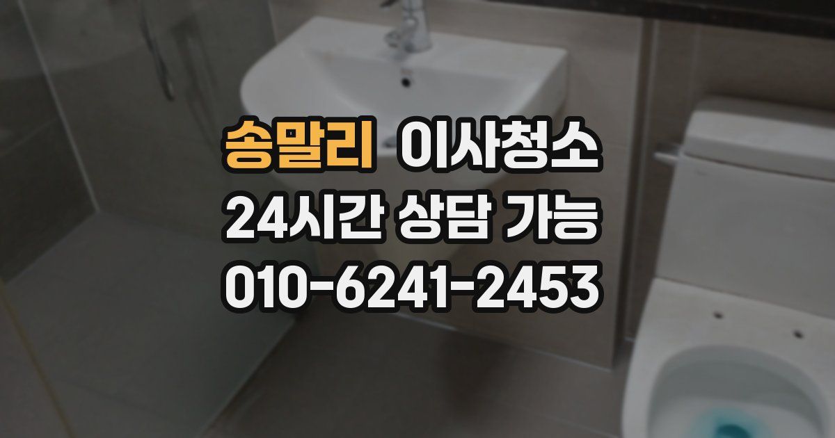 송말리 입주청소