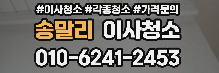 송말리 이사청소