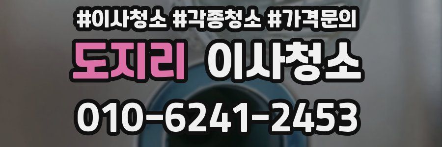 도지리 이사청소