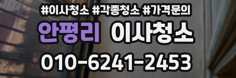 안평리 이사청소