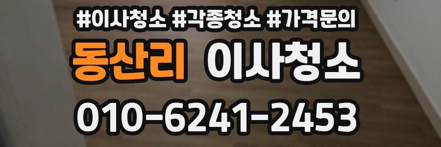 동산리 이사청소