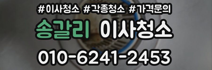 송갈리 이사청소