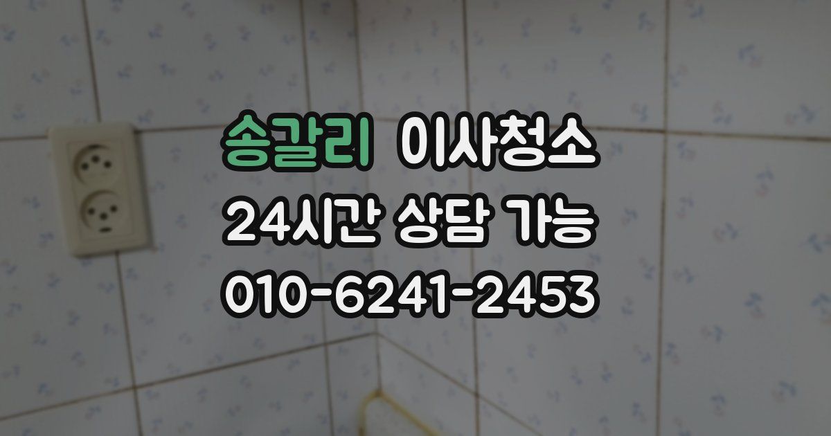 송갈리 입주청소