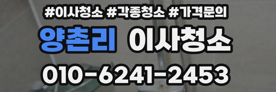 양촌리 이사청소