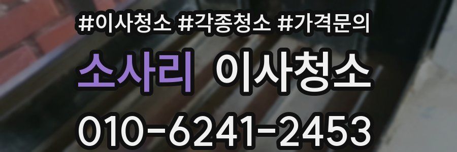 소사리 이사청소