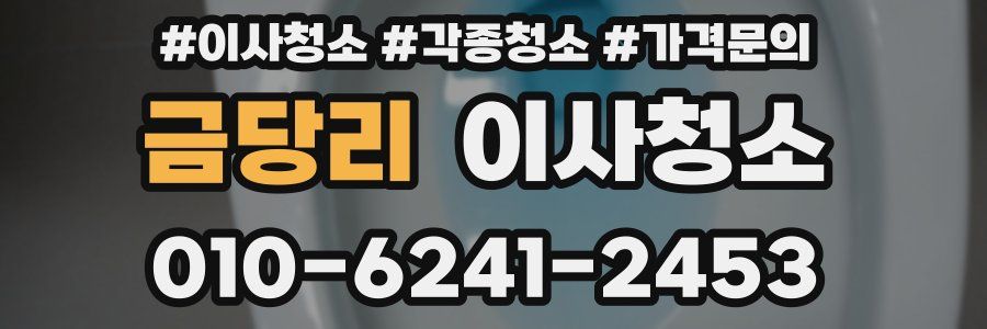 금당리 이사청소