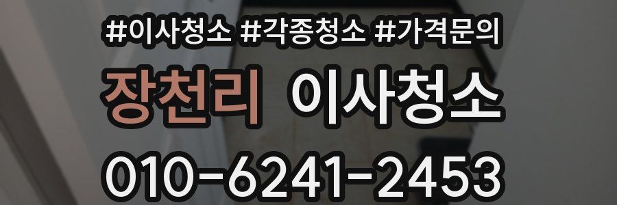 장천리 이사청소