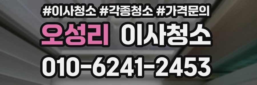 오성리 이사청소