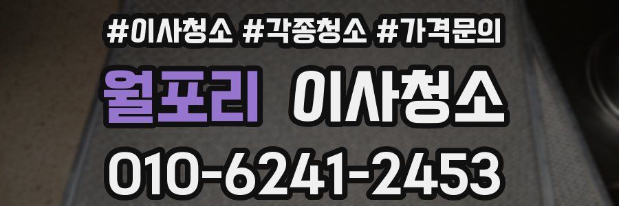 월포리 이사청소