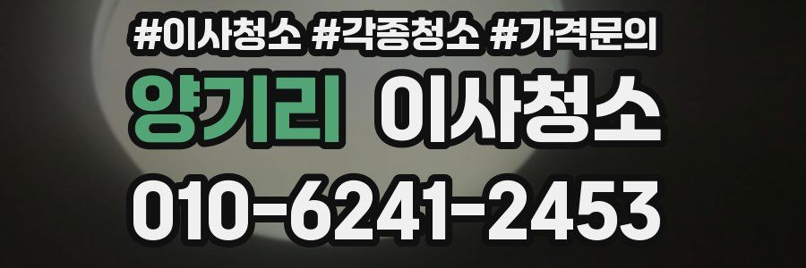 양기리 이사청소