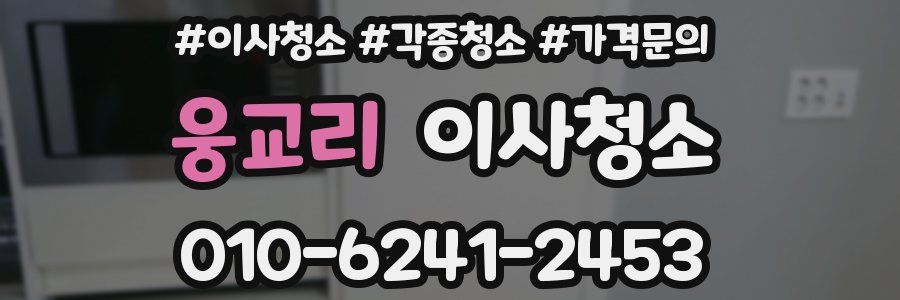 웅교리 이사청소