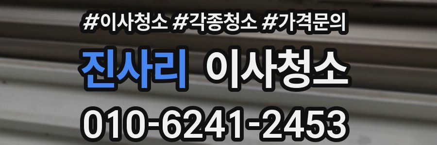 진사리 이사청소