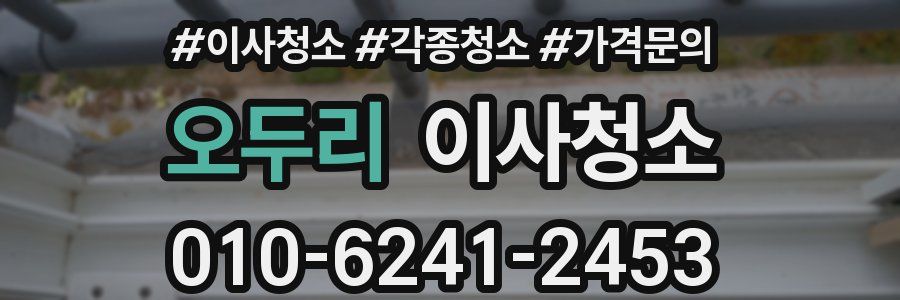 오두리 이사청소