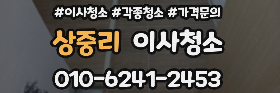 상중리 이사청소