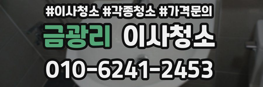 금광리 이사청소