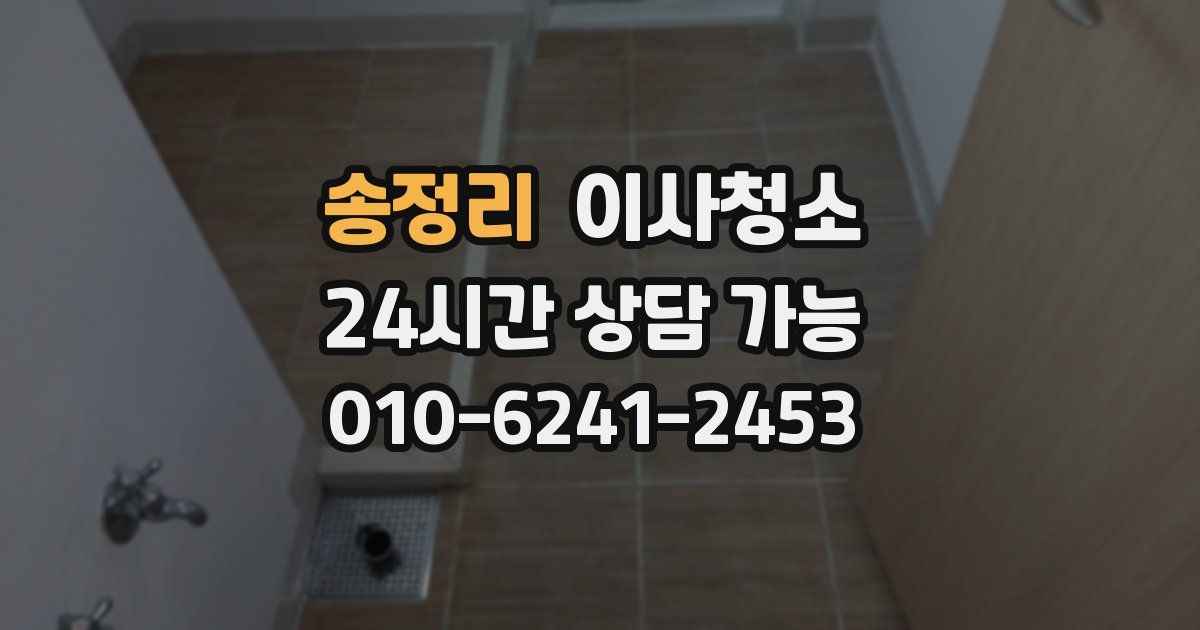 송정리 입주청소