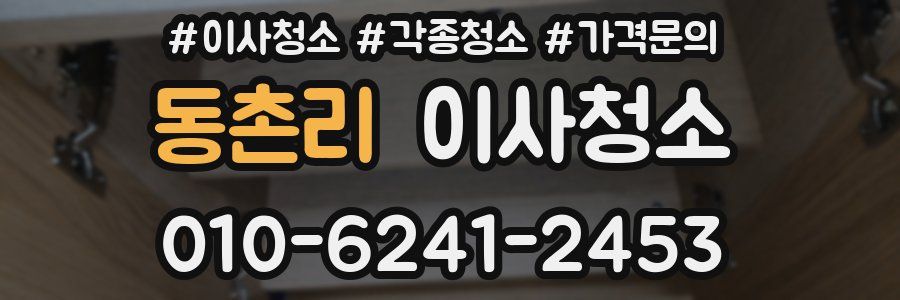 동촌리 이사청소