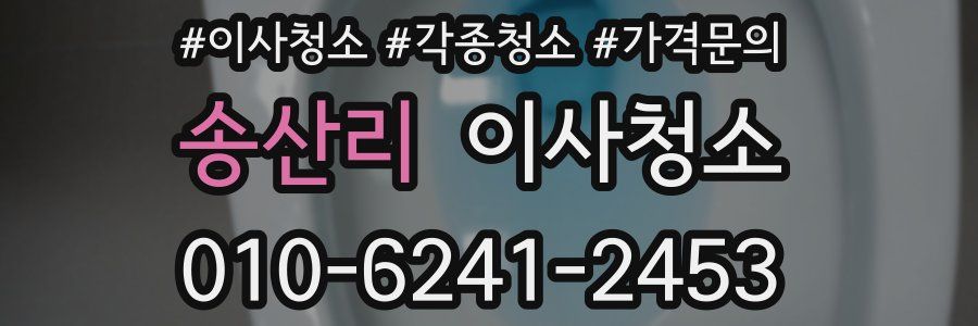 송산리 이사청소