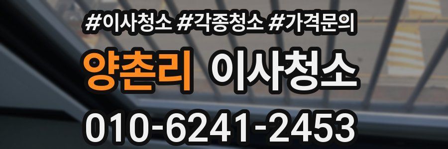 양촌리 이사청소