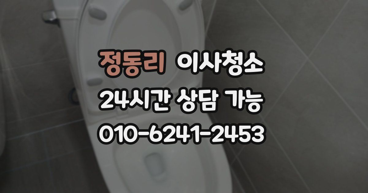 정동리 입주청소