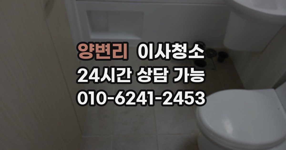 양변리 입주청소