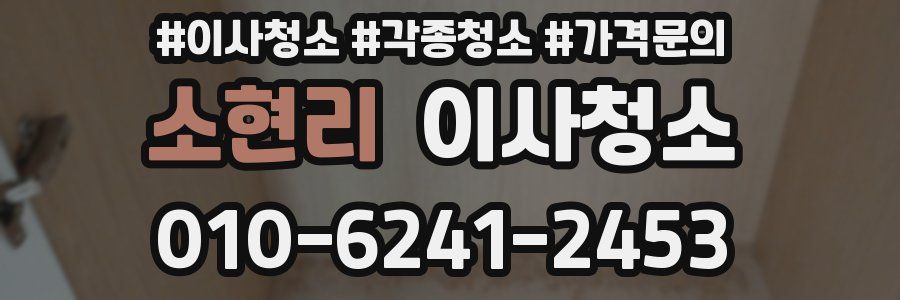 소현리 이사청소