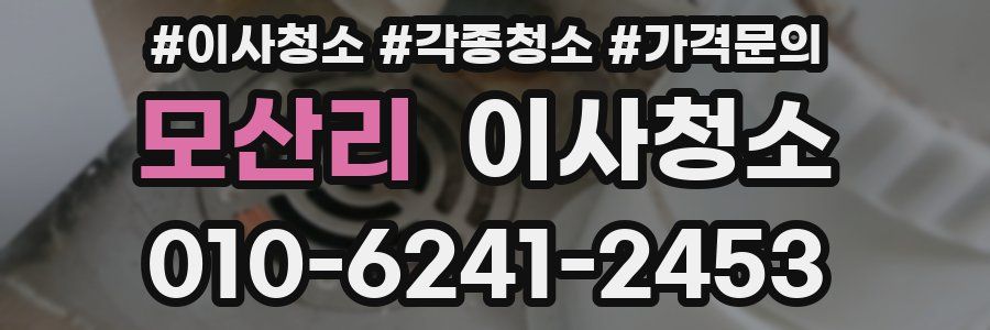 모산리 이사청소