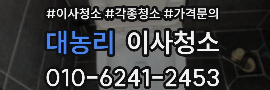 대농리 이사청소