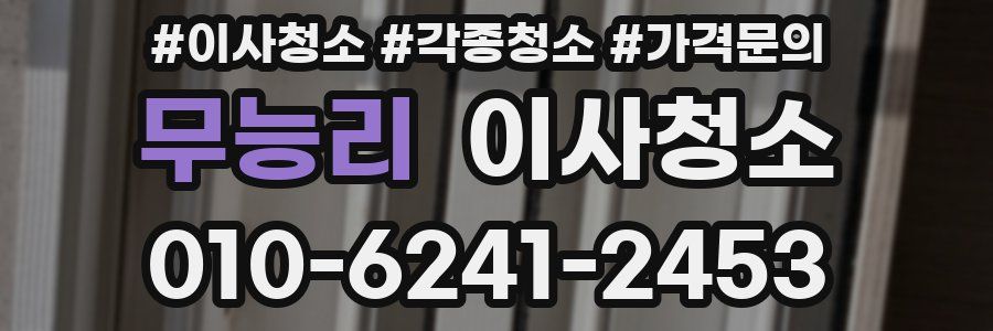 무능리 이사청소