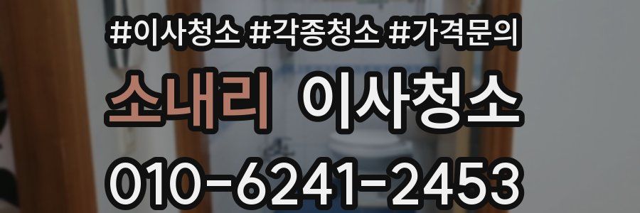 소내리 이사청소