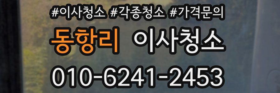 동항리 이사청소